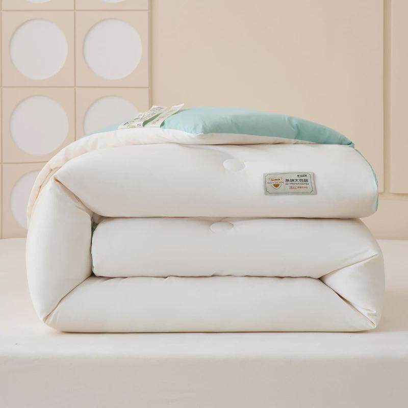 新款大豆被纤维被加厚秋冬被水洗棉被芯单人宿舍学生被褥床上用品,淘宝优惠券,粉丝福利购,淘宝优惠卷