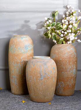 家居装饰设计软装品陶瓷落地大花瓶宾馆酒店大摆件大厅罐子缸