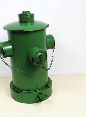 厂家直销复古做旧创意大号垃圾桶筒家用脚踏式工业风铁艺消防栓