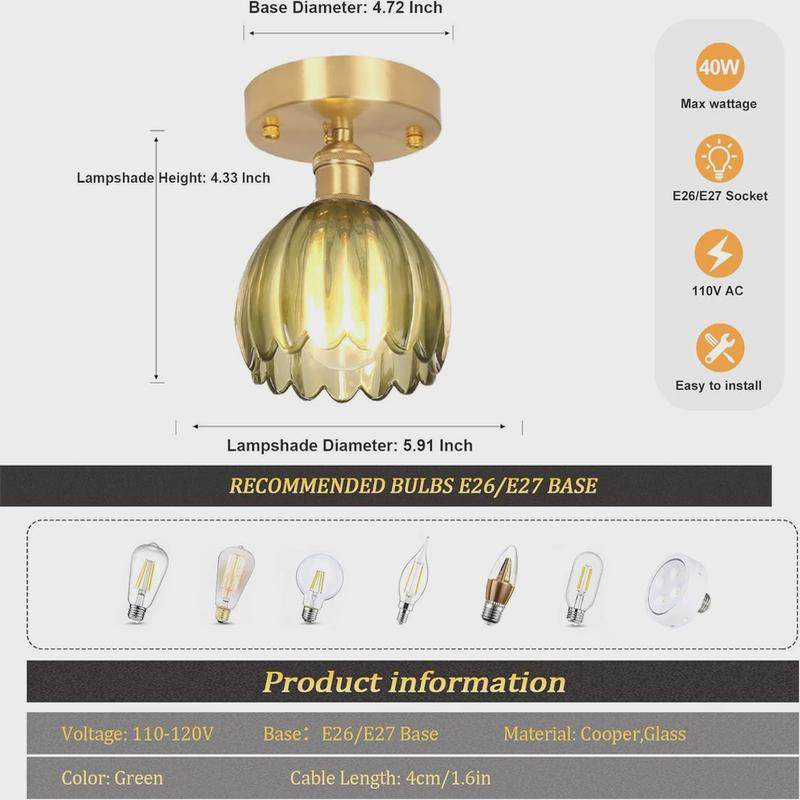 走廊吸顶灯浴室天花板玻璃复古吊灯具门廊厨房玄关卧室家居,淘宝优惠券,粉丝福利购,淘宝优惠卷