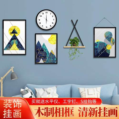 实木相框创意组合画框挂墙裱画相框民宿风特色照片墙装饰画框 - 图2