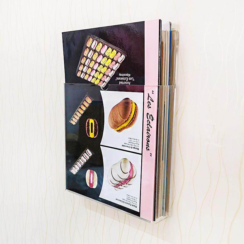 亚克力收纳盒a4收纳壁挂盒免打孔挂墙防尘磁吸杂志收纳盒文件珏沁,淘宝优惠券,粉丝福利购,淘宝优惠卷