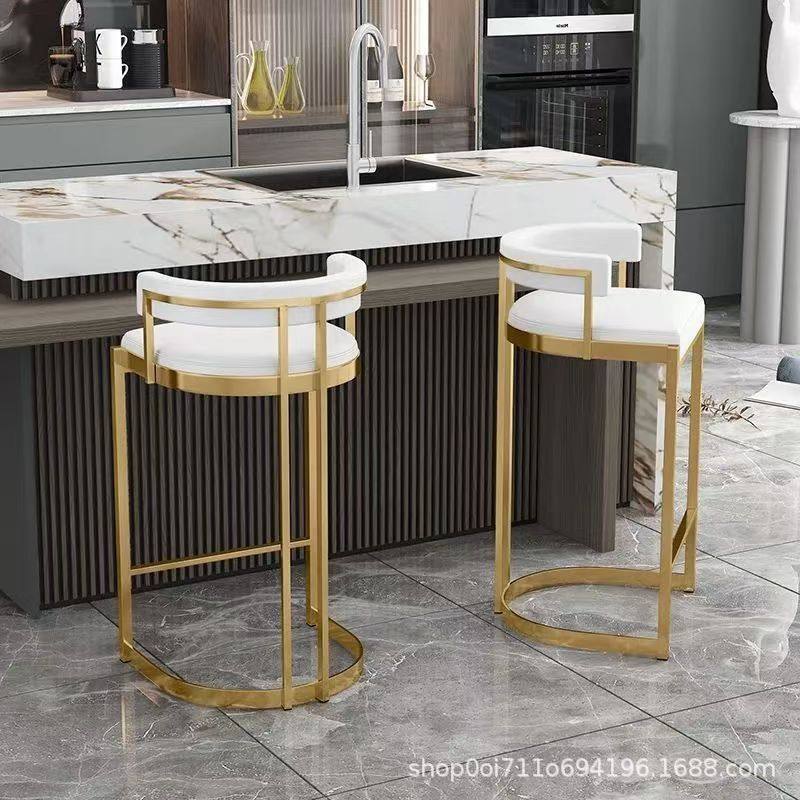 北欧轻奢高脚凳吧台椅台靠背咖啡厅酒吧椅家用岛现代简约高脚椅子,淘宝优惠券,粉丝福利购,淘宝优惠卷