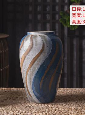 手工古朴粗陶陶罐花瓶花盆多肉复古做旧仿古小号土插坛子陶盆干花