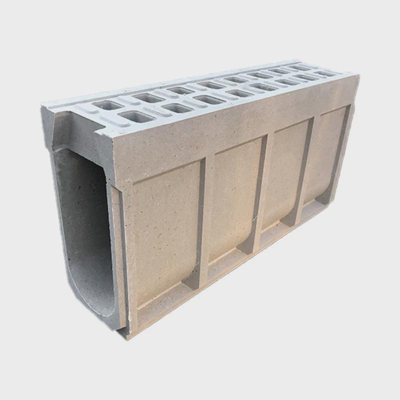 成品一体式smc混凝土排水沟u型下水沟槽厂家树脂线性排水沟盖 - 图1