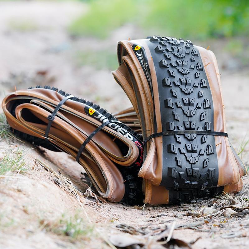 山地公路自行车折叠外胎20内外26寸27.5防刺29轮胎700c超轻黄边胎 - 图0