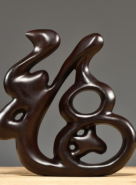 红花梨木雕展示柜摆件酒柜玄关家居客厅电视柜博古架福字实木装饰