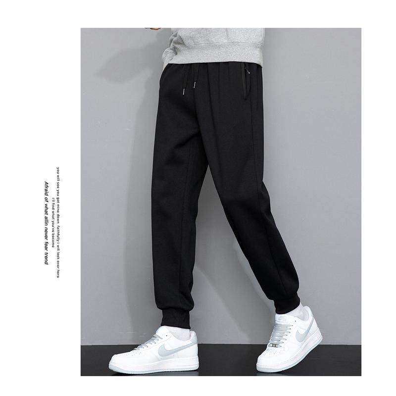 高个子加长版男裤春秋加绒加厚束脚190超长腿拉链口袋运动裤,淘宝优惠券,粉丝福利购,淘宝优惠卷