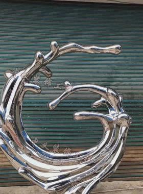 热销大型不锈钢圆球雕塑创意抽象酒店景观园林金属户外建筑物摆件