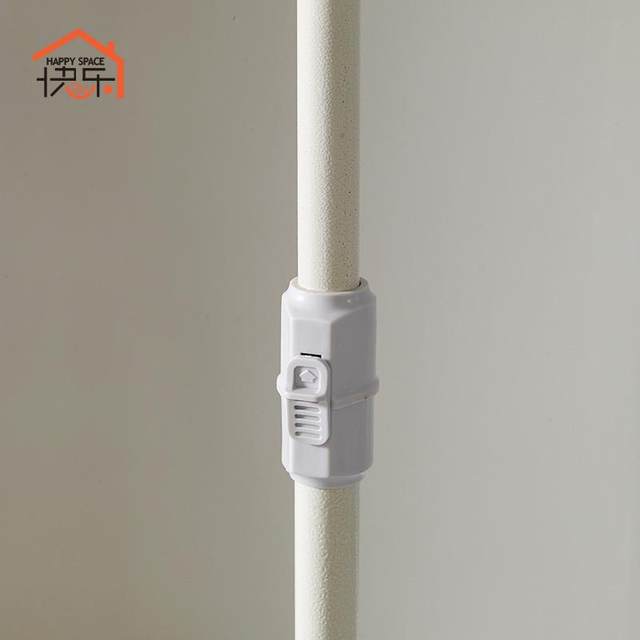 Hot 96n button type new product without punching and hole hanging hanger stand up and floor clothes drying hanger indoor storage simple clothes hat