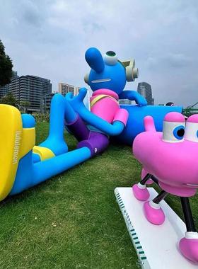 厂家大型动物泡沫雕塑户外景观园林切面玻璃钢雕塑门面摆件卡通