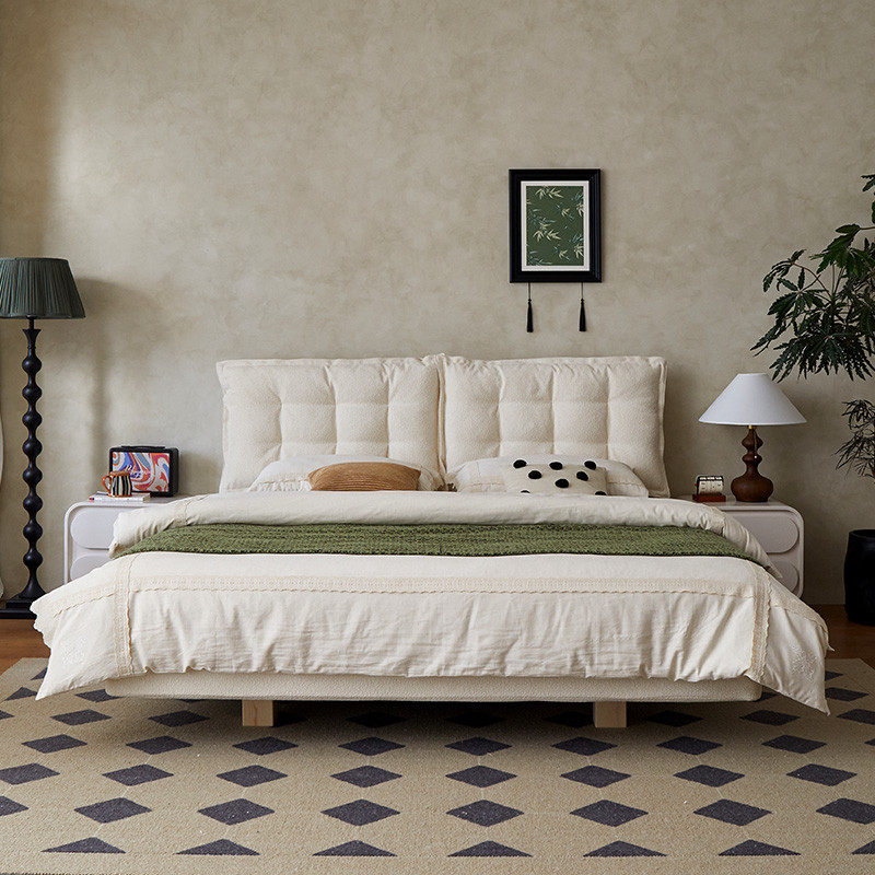 丰范床头靠垫软格奶油风床头软包榻榻米羽绒双人靠枕2025新款,淘宝优惠券,粉丝福利购,淘宝优惠卷