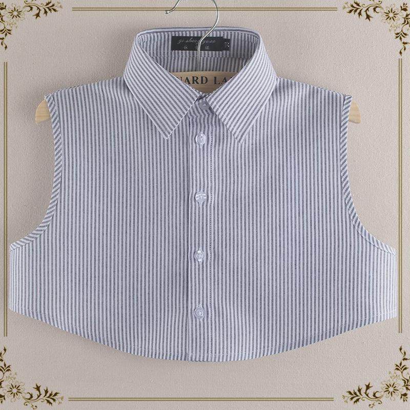 男士条纹假领子男百搭高档衬衣假领秋冬男款蓝色衬衫领衣领配毛衣,淘宝优惠券,粉丝福利购,淘宝优惠卷