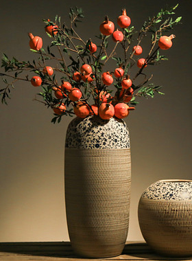 装饰品陶瓷花瓶摆件客厅玄关插花复古新中式禅意电视柜茶几景德镇