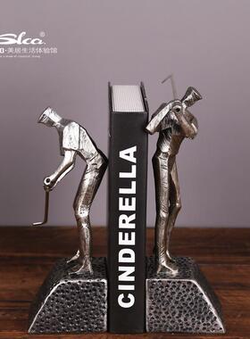 树脂高尔夫人物摆件办公室酒柜电视柜书房家居饰品代发工艺品