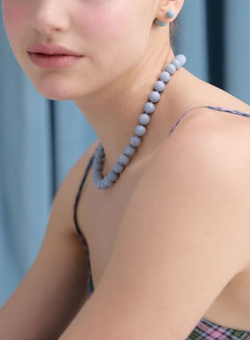 ComelicoAtelier韩国正品夏日西西里度假风天然原石串珠项链女