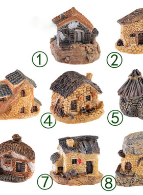 树脂微缩小房子装饰摆件别墅造景配件微景观