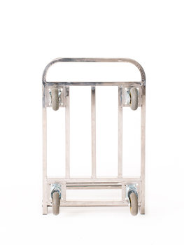 Stainless steel square tube trolley folding silent flatbed truck pull truck push truck small trolley trailer small pull truck