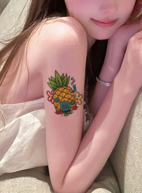 菠萝屋不反光防水防汗纹身贴