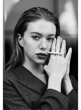 开口戒指珍珠PEARLONA原创设计