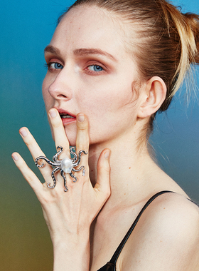 高级感夸张戒指PEARLONA复古