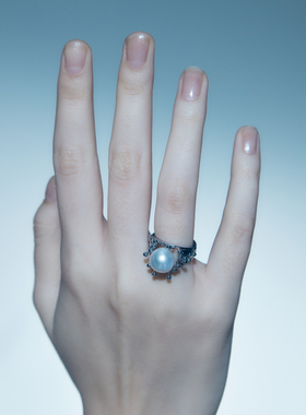 珍珠戒指PEARLONA原创女