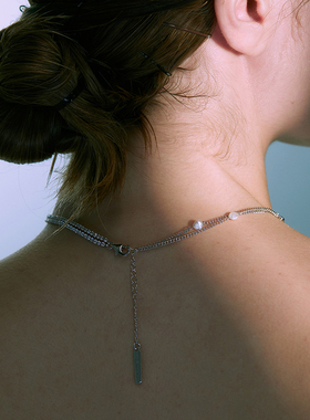 闪钻巴洛克珍珠PEARLONA锁骨链