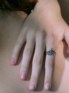 爱心戒指PEARLONA金属原创设计女