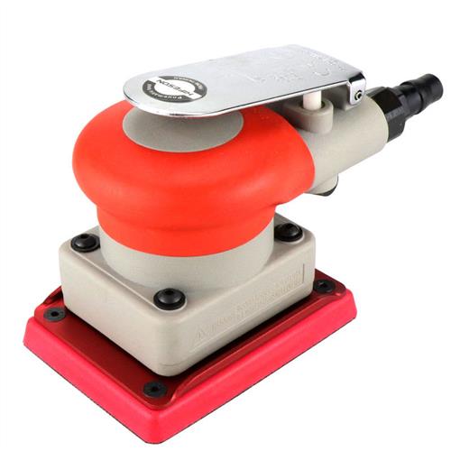 海飞鲨812C气动砂光机长方形震动气磨 腻子砂纸机带夹子70*100mm - 图1