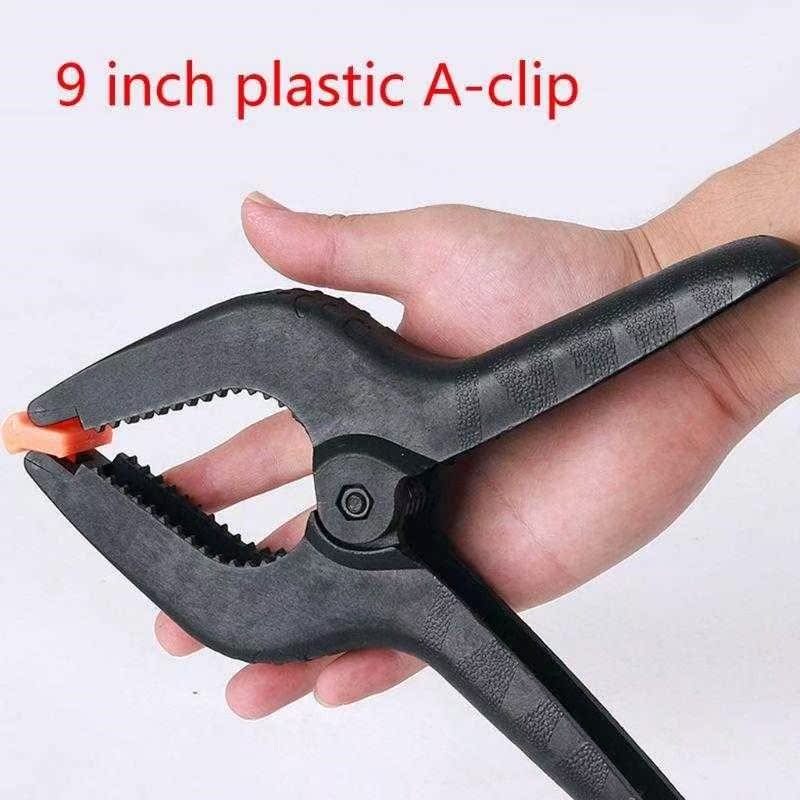 6x 9inch Woodworking Tools Spring Clamp Plastic Adjustable C - 图1