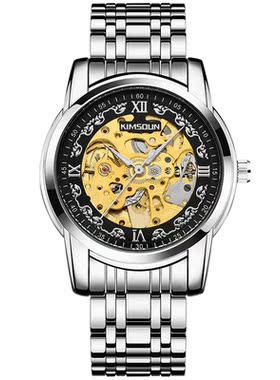 Men's automatic mechanical watch商务钢带手表男士全自