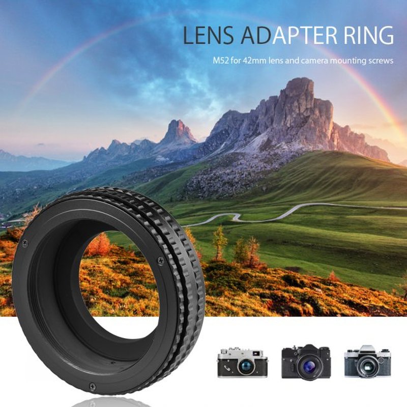 M52 to M42 Lens Helicoid Adapter 17-31mm Adjustable Focusing-图0