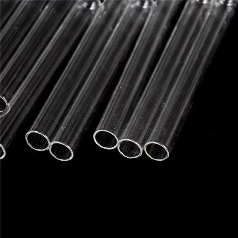 10Pcs Transparent Pyrex Glass Blowing Tubes 100mm Long Thick-图3