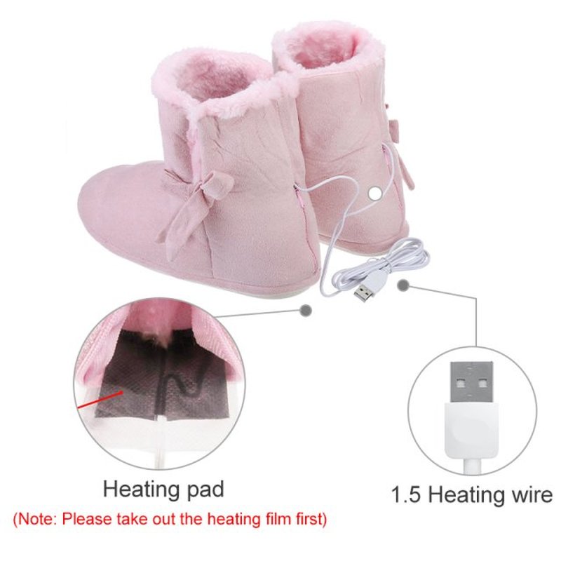 Winter Indoor USB Charge Electric Foot Warmer Warm Foot Cove - 图1