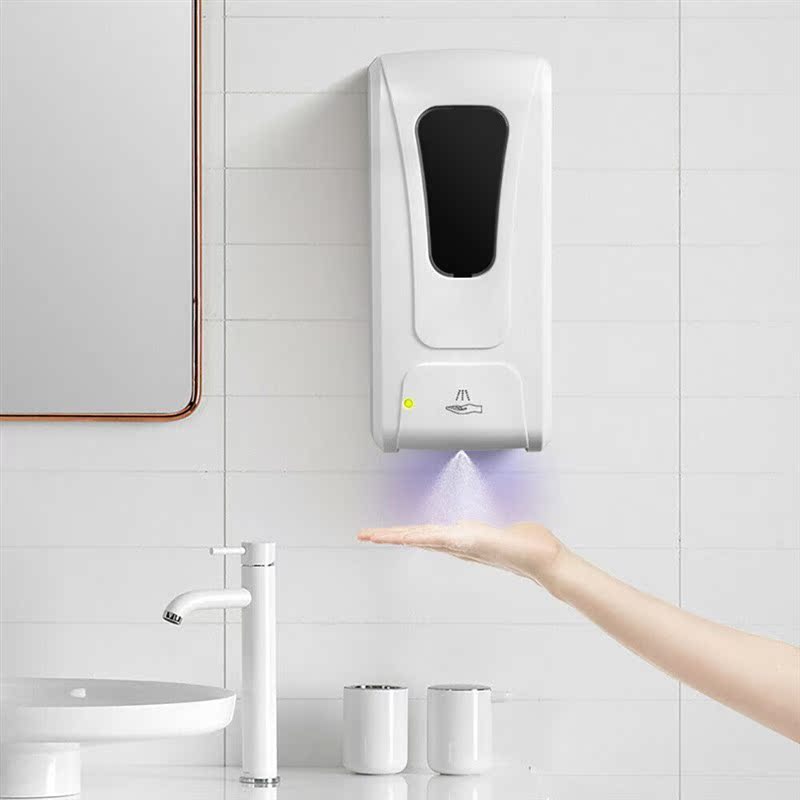 Wall mounted 1000ML Automatic Alcohol Spray Dispenser Induct - 图0