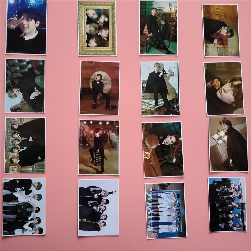 16pcs/set Fashion TXT lomo card HD photo Print Kpop 2020 new - 图0