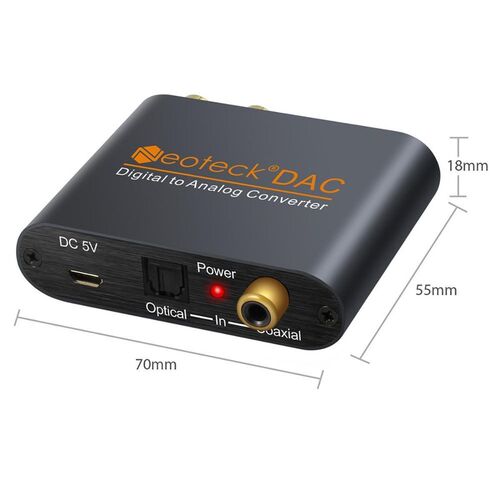 PROZOR DAC with Toslink cable Digital to Analog Analogue Au - 图0
