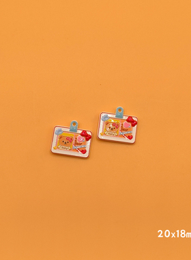 【8月28新】合金立体米菲兔蝴蝶结小玉帽子熊头DIY饰品配件材料