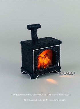 快速发货无f聊了  用壁炉取取暖微缩迷你桌面摆件创意仿真壁
