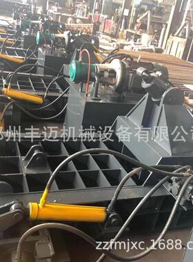 100吨铁销小型压块机 卧式液压废铁压块机 自动翻包 废钢压块机
