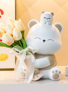 电视柜树脂面花捧装饰工艺品摆件