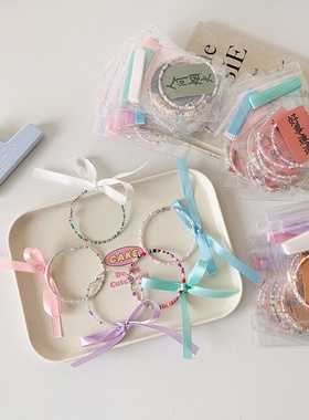 多巴胺米珠串珠手串演唱会漫展礼品手环diy手工编织摆摊手饰装饰