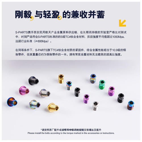 S-PARTS 斯坦 适用于8170-7170-9270-8020-grx 油管接头螺丝M9/M8 - 图1