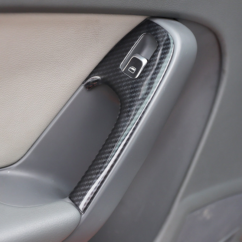 跨境工厂代发 09-16款A4L排挡框内饰改装 水杯框档把头碳纤维贴片,淘宝优惠券,粉丝福利购,淘宝优惠卷
