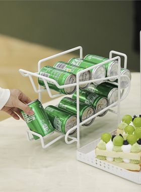 听装啤酒架创意饮料架甜品台铁艺易拉罐架子 ins风罐装饮料收纳架