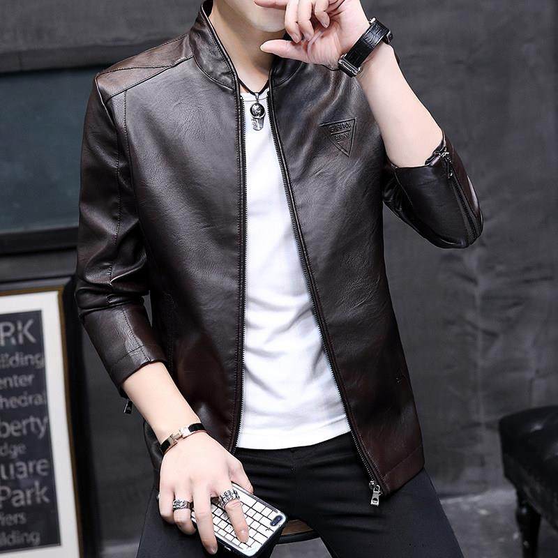 真皮皮衣男装潮牌2025年新款春秋季韩版修身潮流帅气夹克男士外套,淘宝优惠券,粉丝福利购,淘宝优惠卷