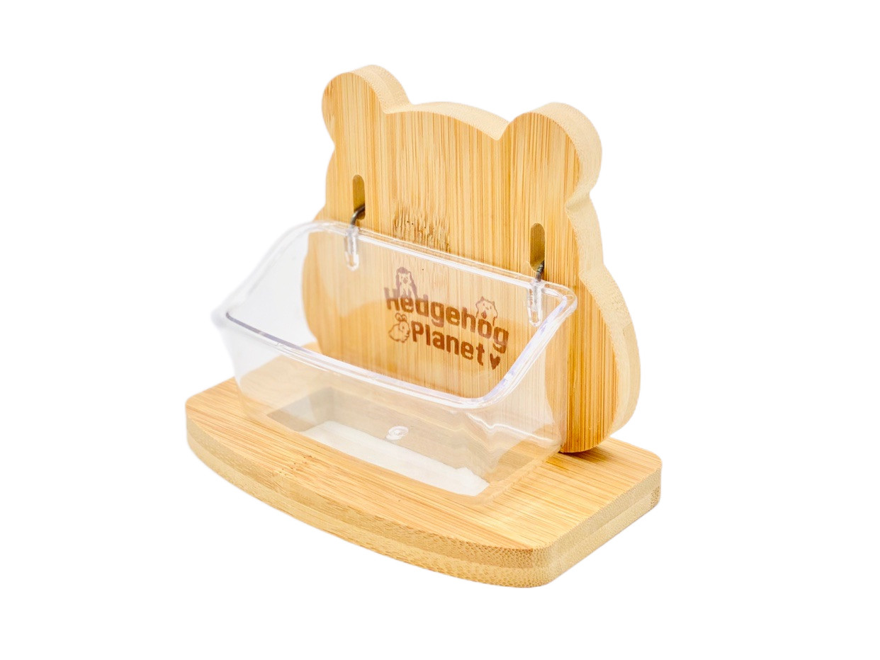 刺星球仓鼠胖胖熊立式食盆挂碗水碗榉木加深喂食碗辅食碟喂水器,淘宝优惠券,粉丝福利购,淘宝优惠卷