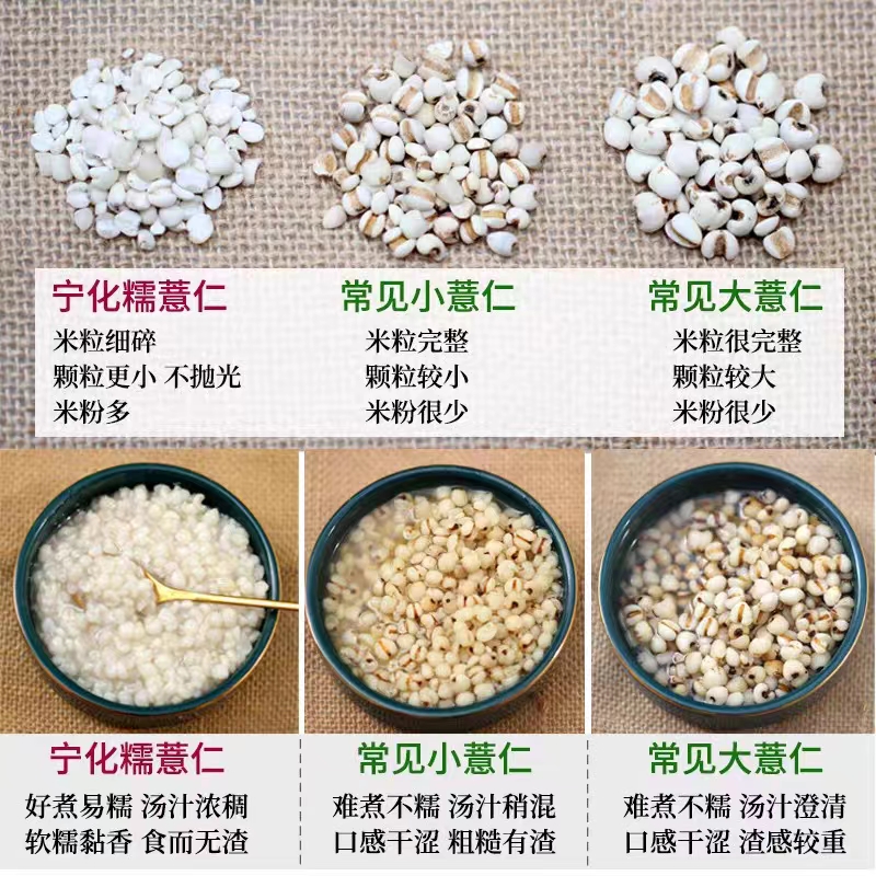 新货宁化薏米仁新鲜散装农家小薏米仁糯薏仁米杂粮福建薏苡仁500g - 图0