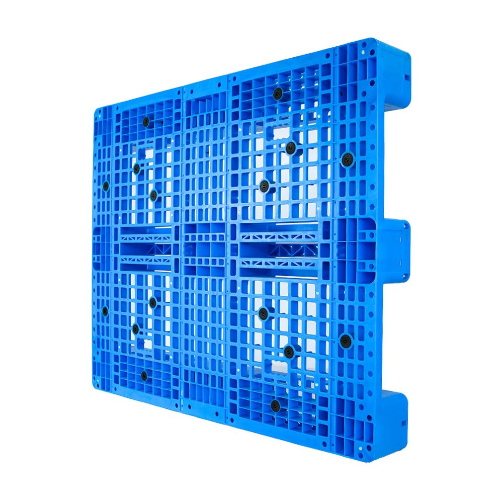 仓库防潮塑胶托板外贸出口加厚叉车栈板川字网格塑料栈板托盘 - 图2