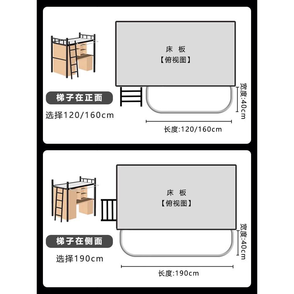 斐艺蓝绿色宿舍桌帘U型延伸支架学生寝室下桌遮挡帘子遮光床下帘-图3